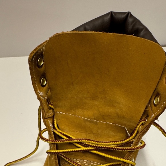 Timberland 6-Inch Premium Wheat Nubuck Boot Junior Size 7 - Picture 12 of 13